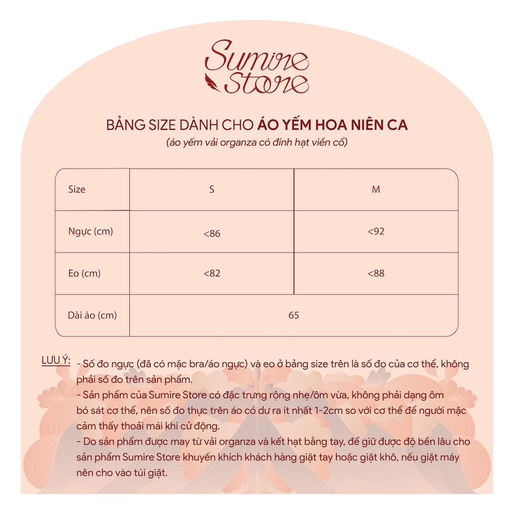 Áo Yếm Hoa Niên Ca (Pants not included)