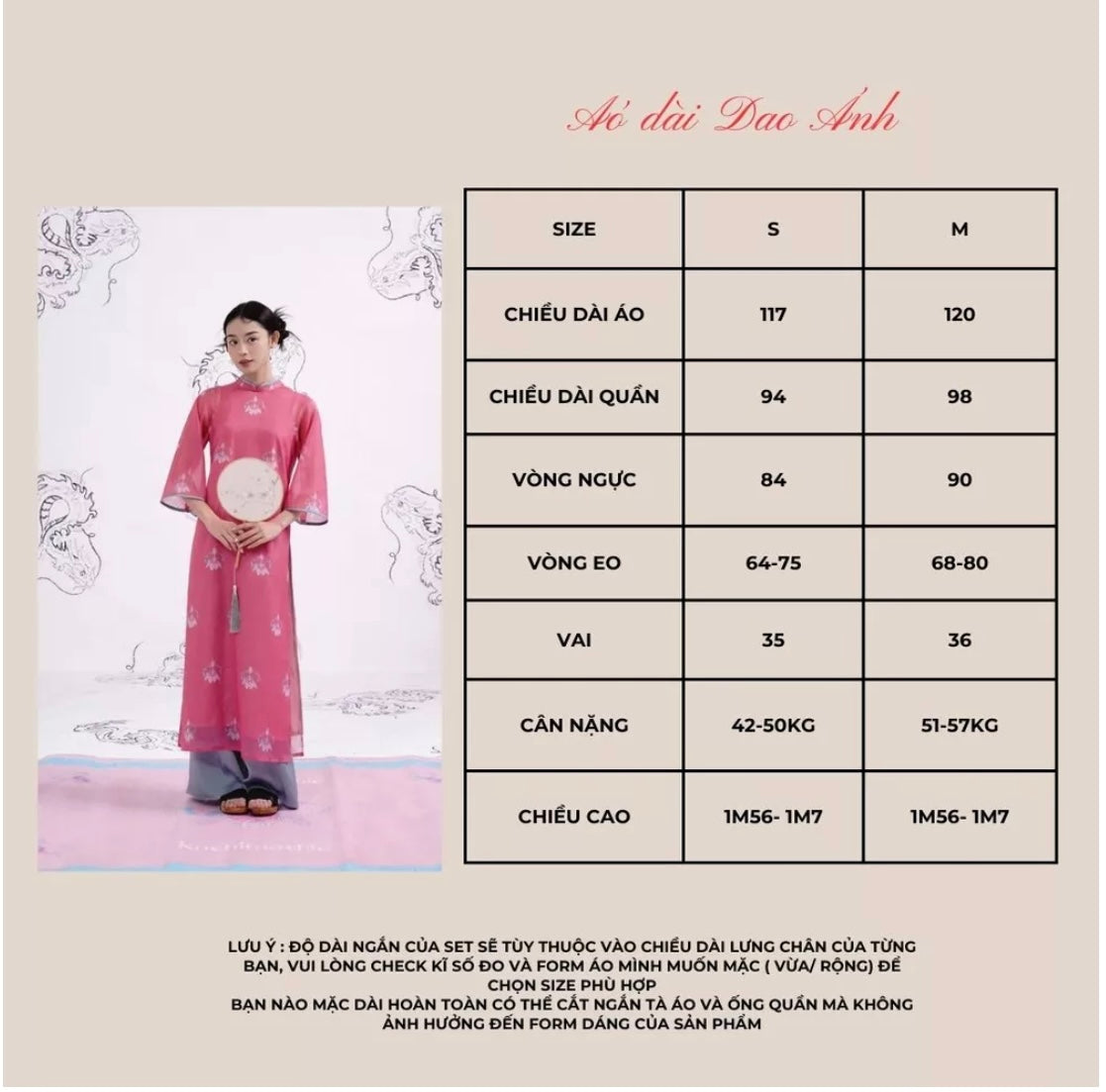 Set Áo Dài Dao Ánh
