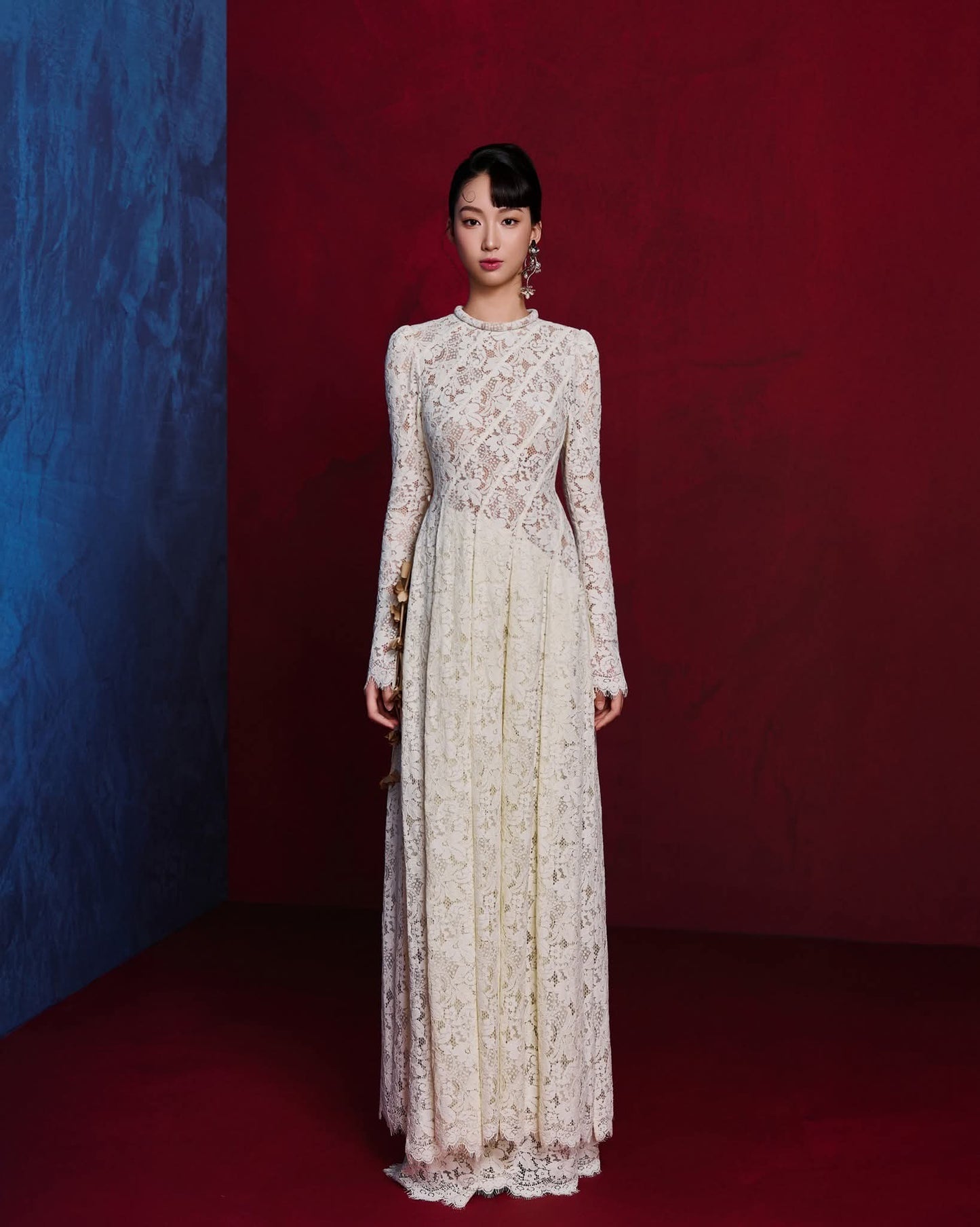 Set Iris Lace Áo Dài (S - Jennie Choo)