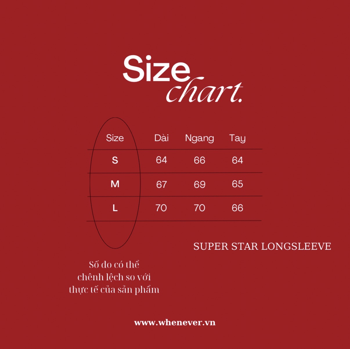 “WHENEVER” SUPER STAR LONGSLEEVE T-SHIRT