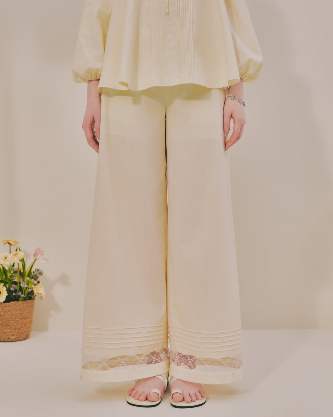 Blush Top x Ivory Pants