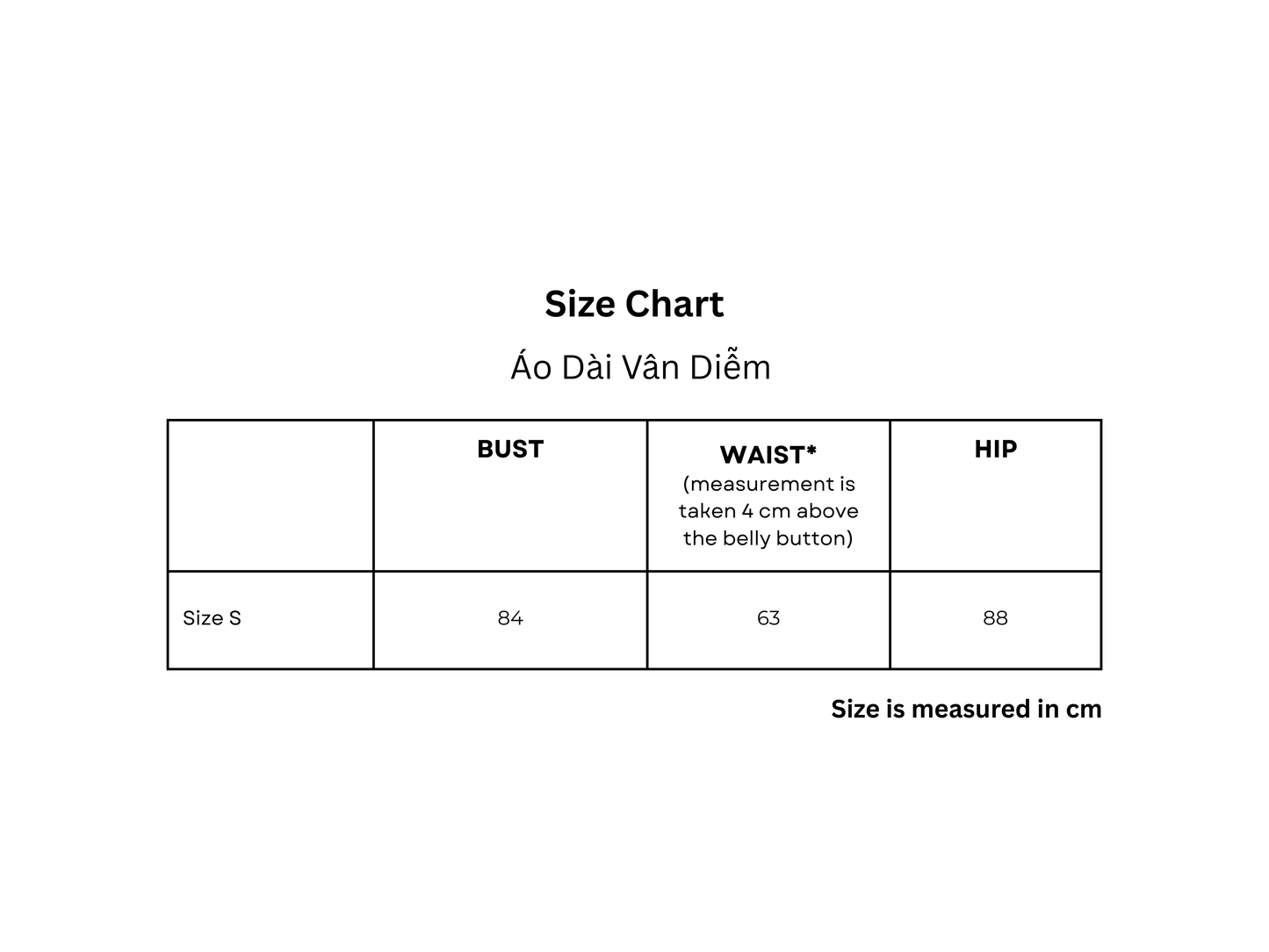 Áo Dài Vân Diễm (Pants not Included)