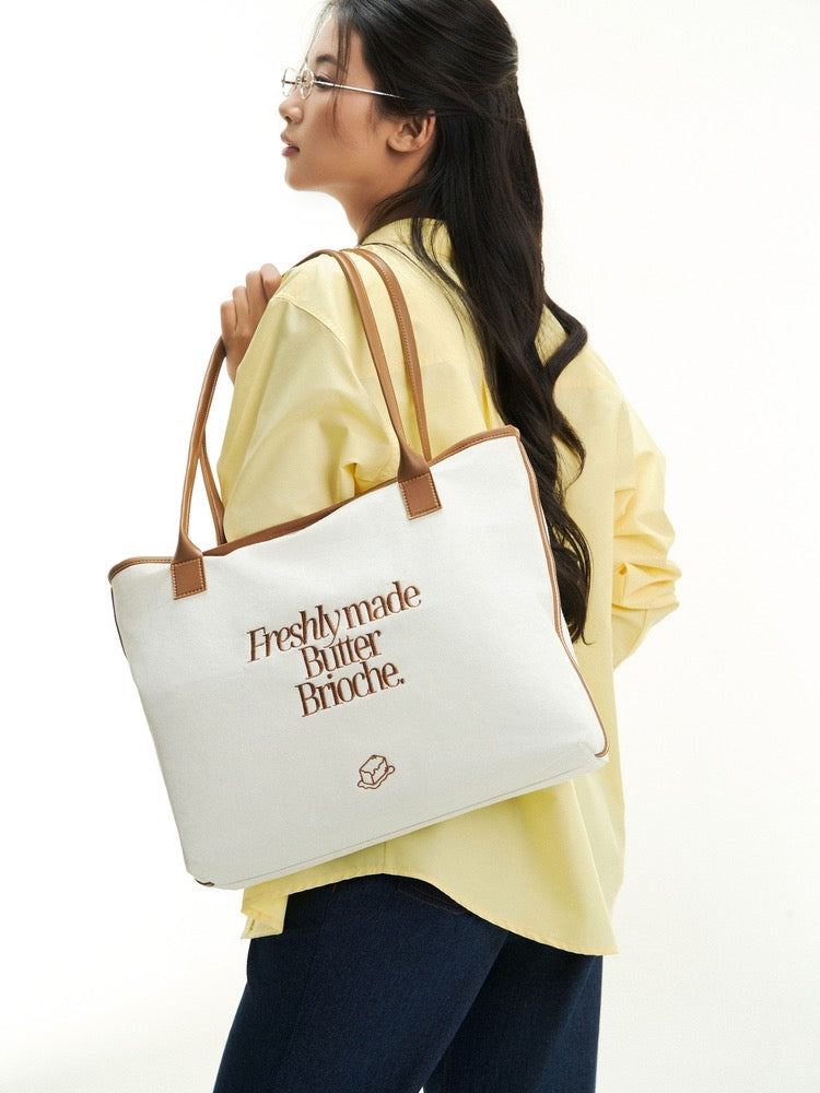 Butter Brioche Tote Bag