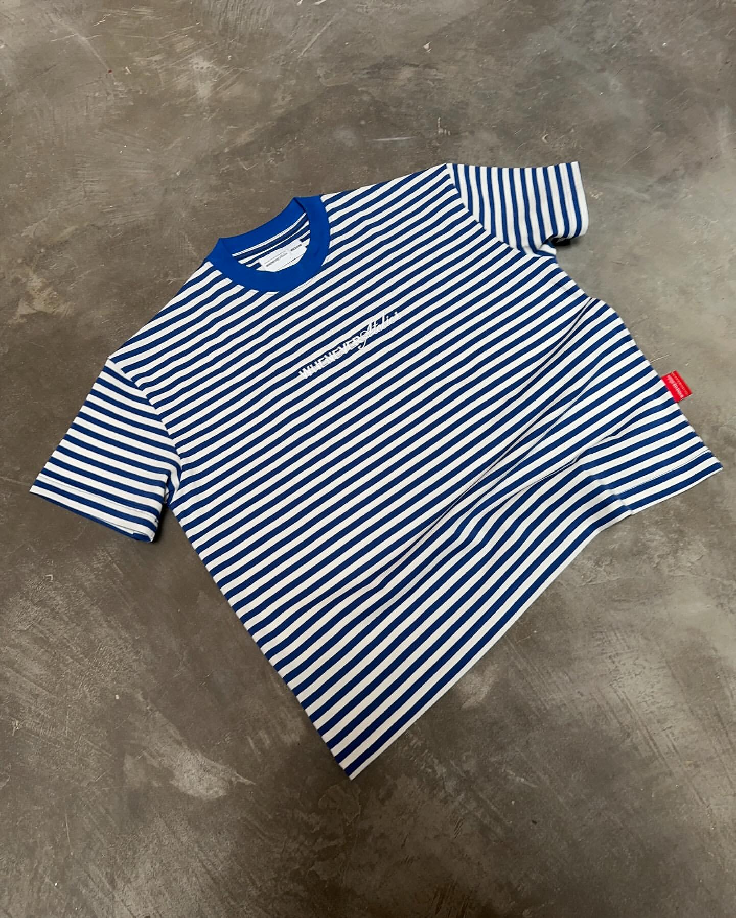 “WHENEVER” STRIPED T-SHIRT VER2