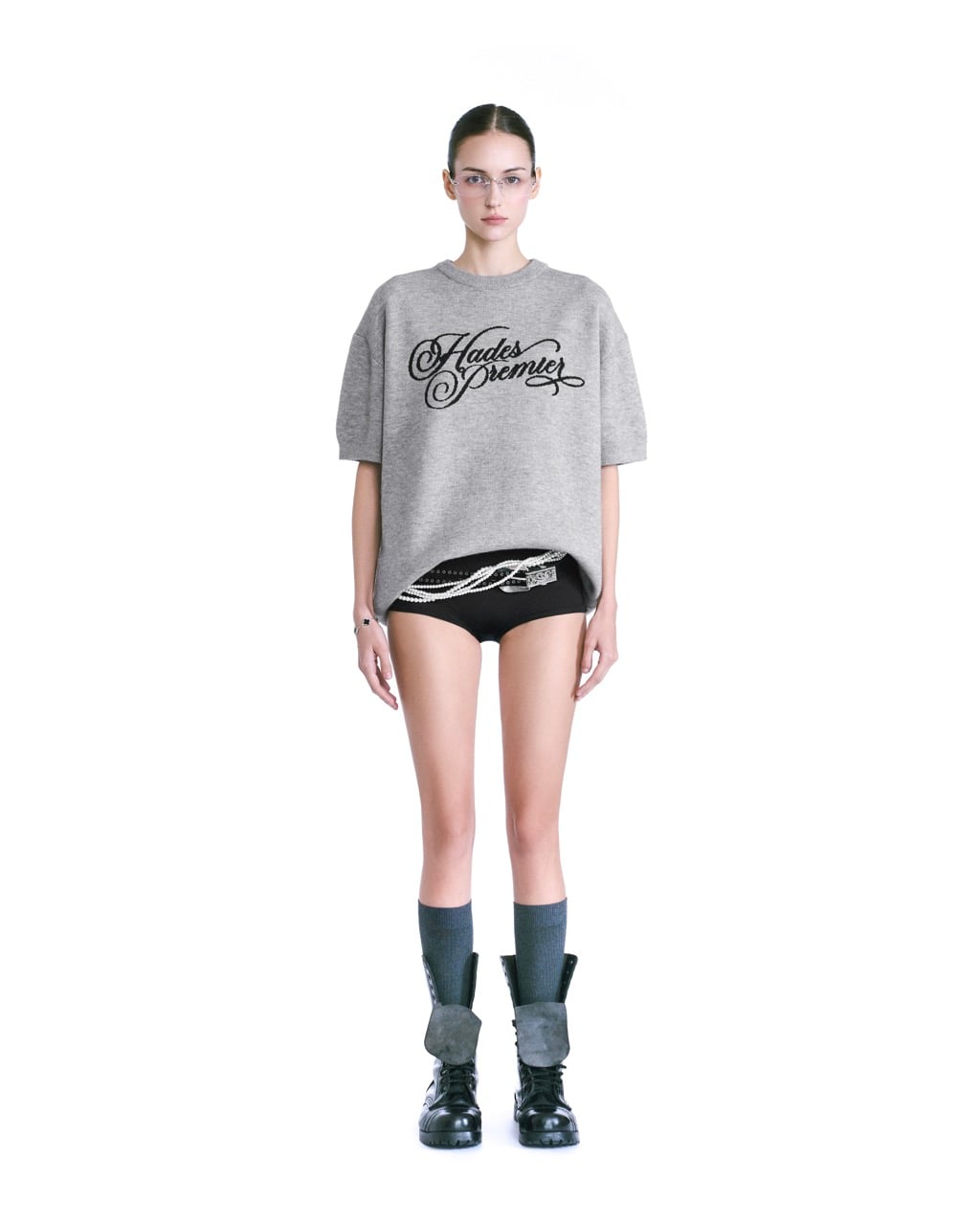 Hades Stamped Knitted Tee