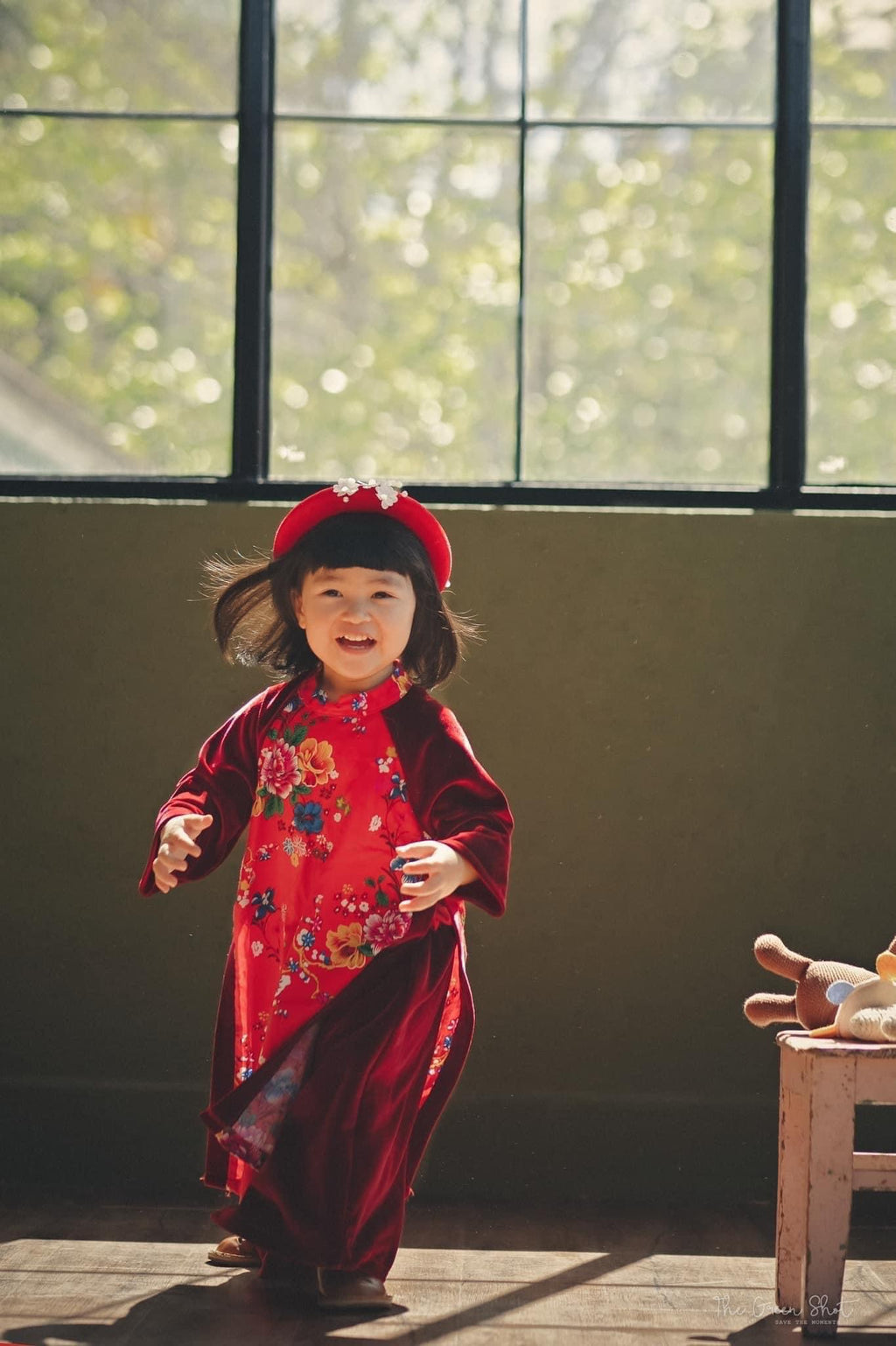 Set Áo Dài Con Công
