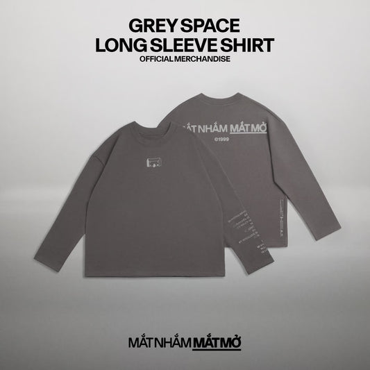 GREY SPACE LONG SLEEVE SHIRT: HIEUTHUHAI 1ST COLLECTOR