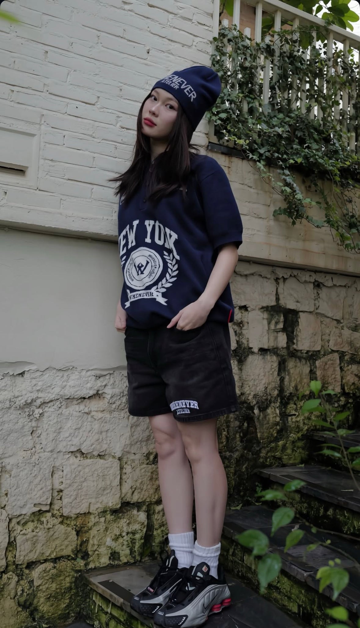 "Whenever" NY Knit Polo Shirt