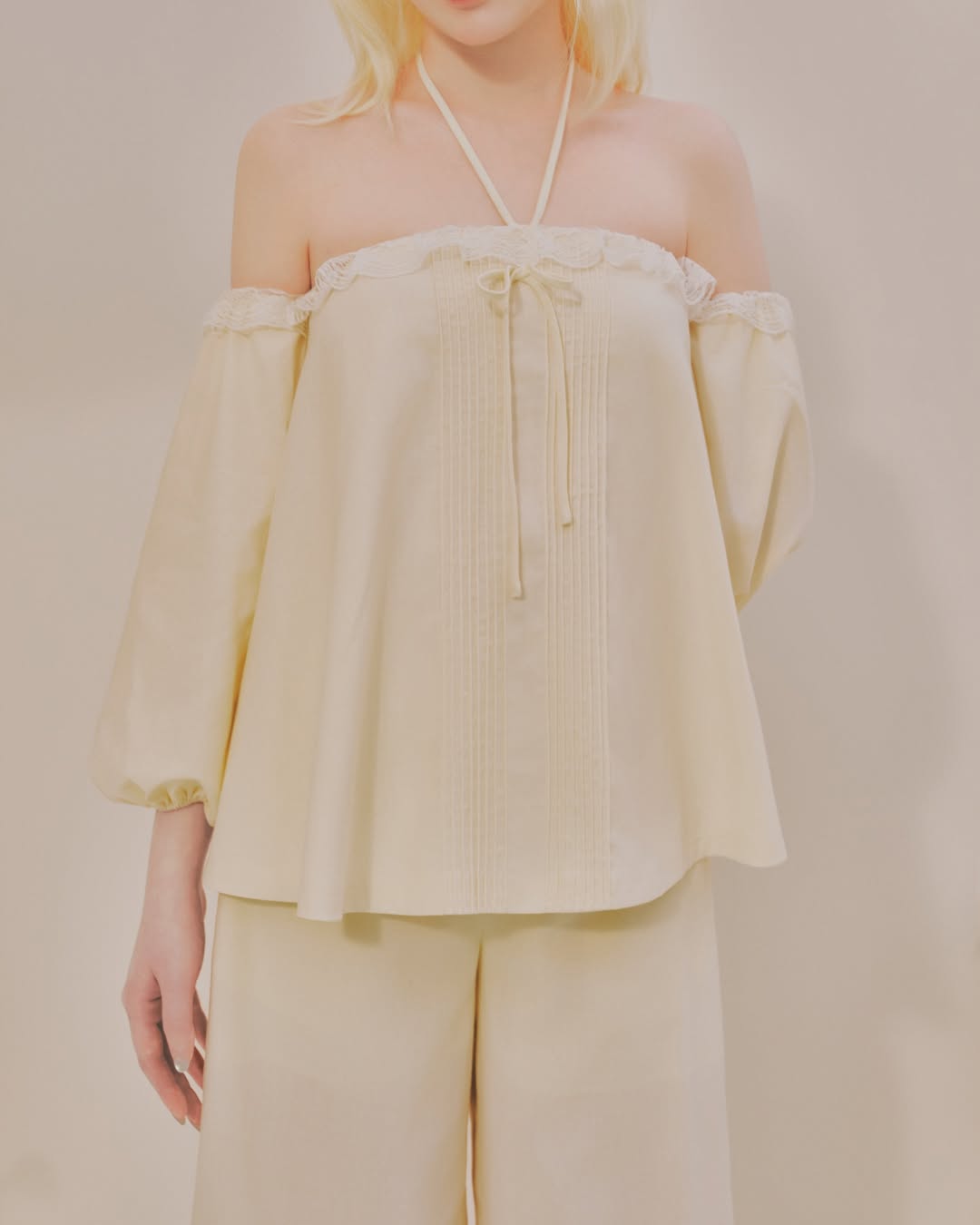 Blush Top x Ivory Pants