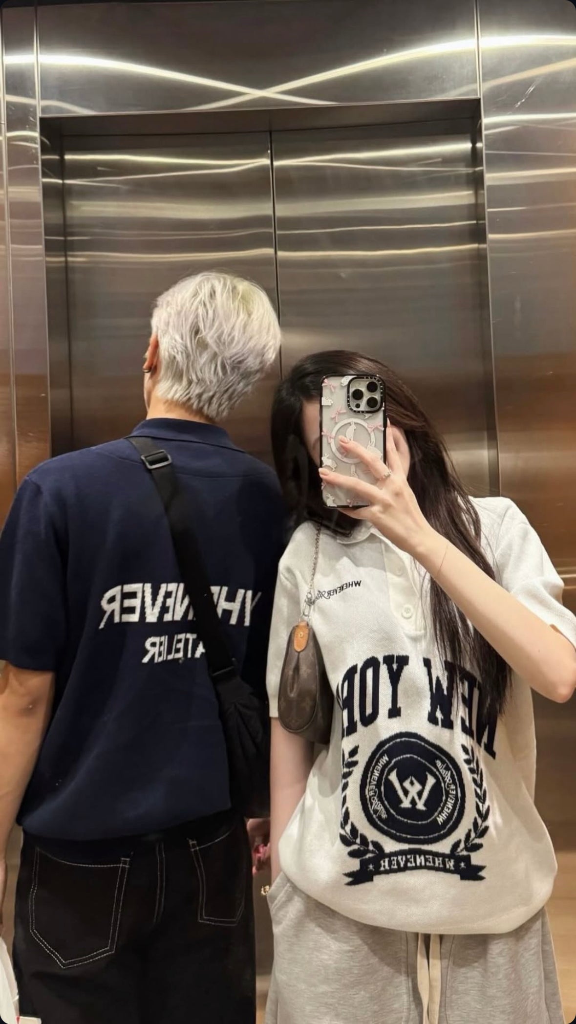 "Whenever" NY Knit Polo Shirt