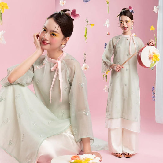 Set Áo Dài Thu Yên