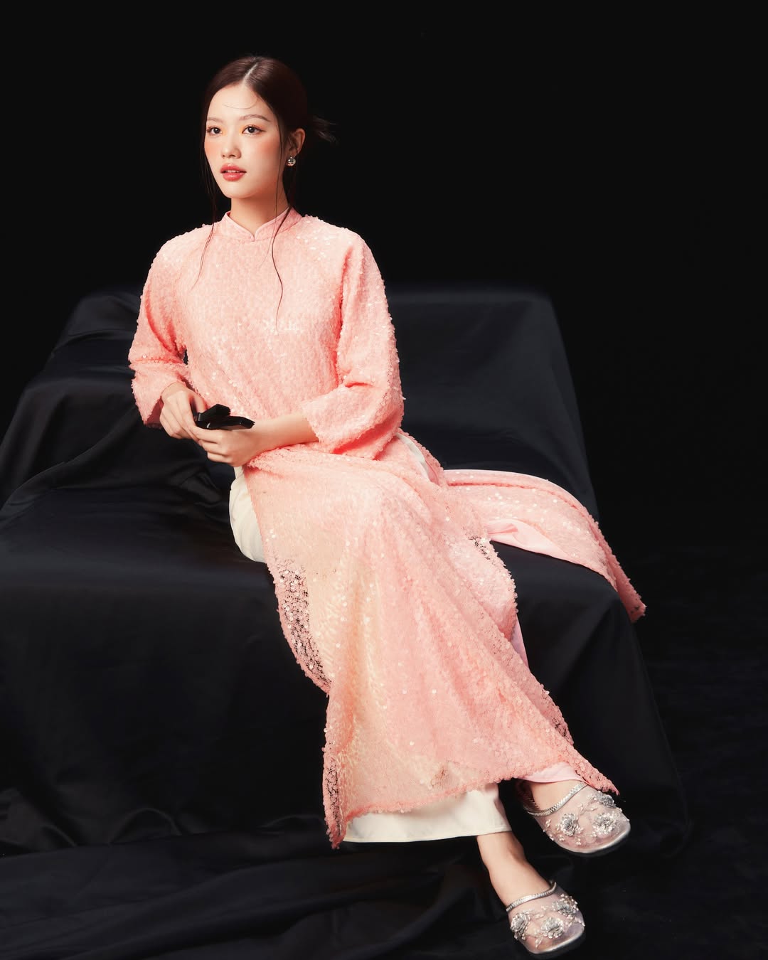 Set Áo Dài Hồng Diễm