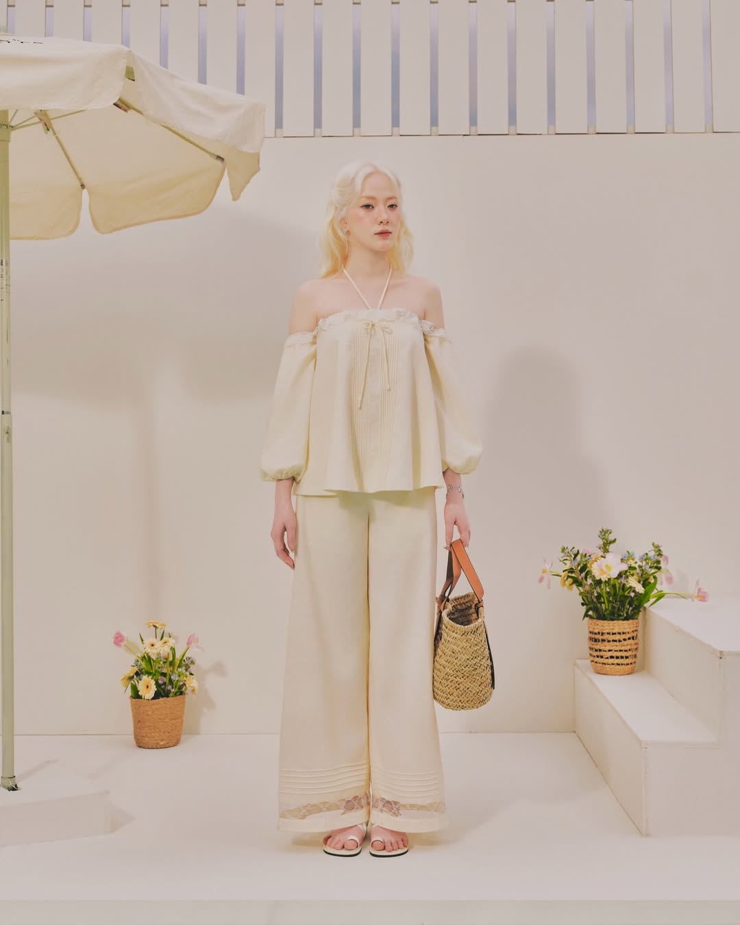 Blush Top x Ivory Pants