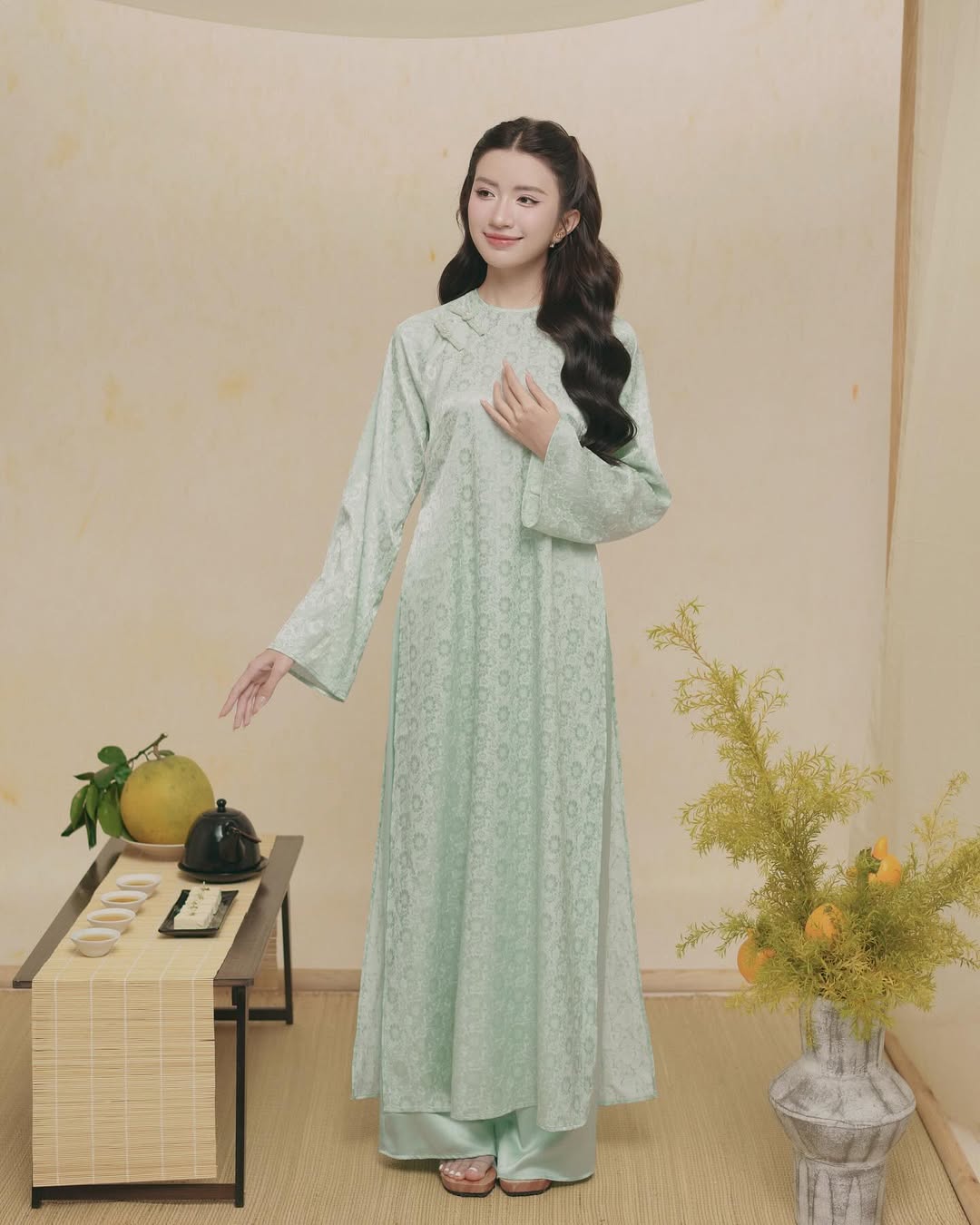 Set Áo Dài Thanh Di