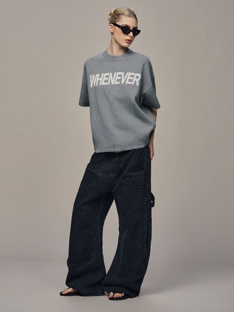 “ WHENEVER “ SIGNATURE KNIT T - SHIRT
