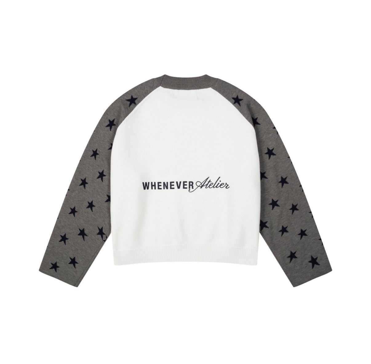 “WHENEVER” STAR RAGLAN SWEATER
