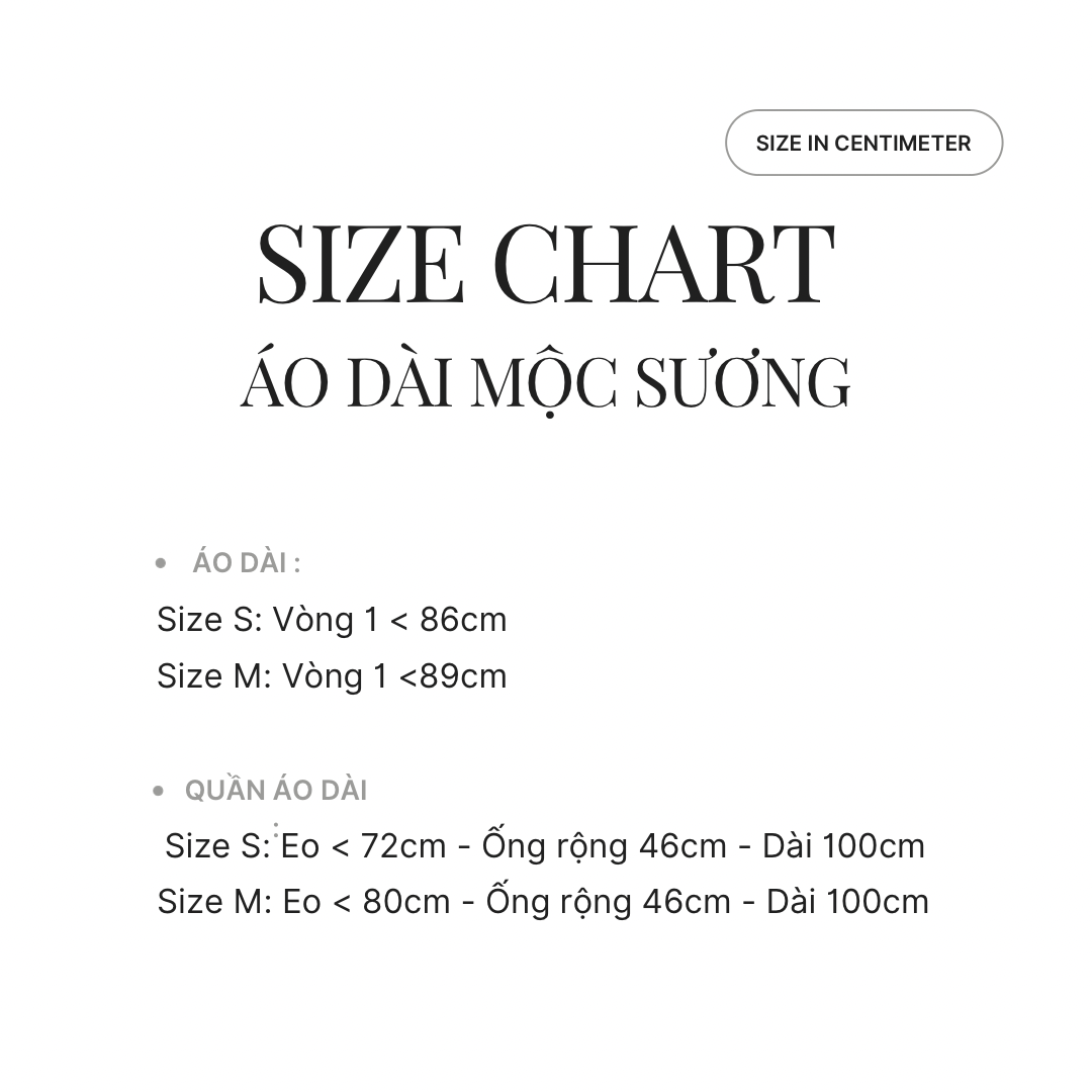 Set Áo Dài Mộc Sương