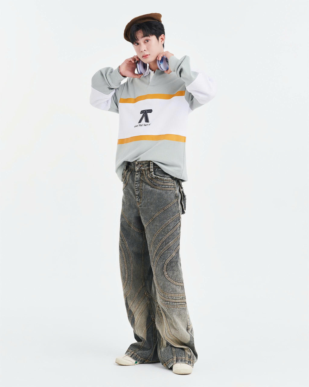 ATSH x LA SOL STRIPED SWEATER