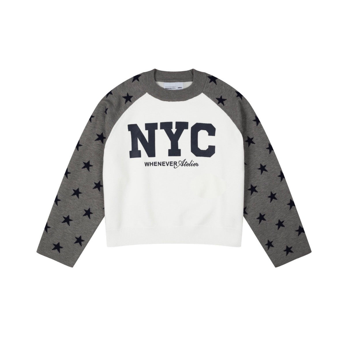 “WHENEVER” STAR RAGLAN SWEATER