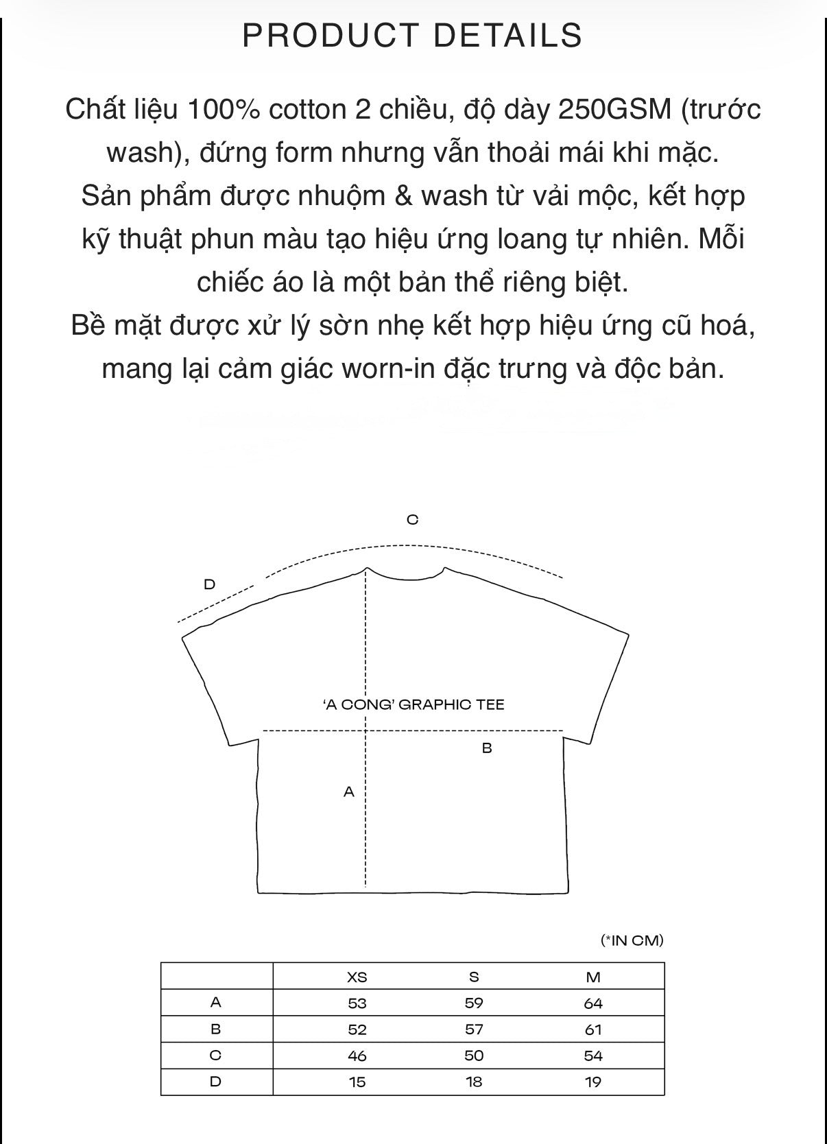 'A CONG' GRAPHIC TEE