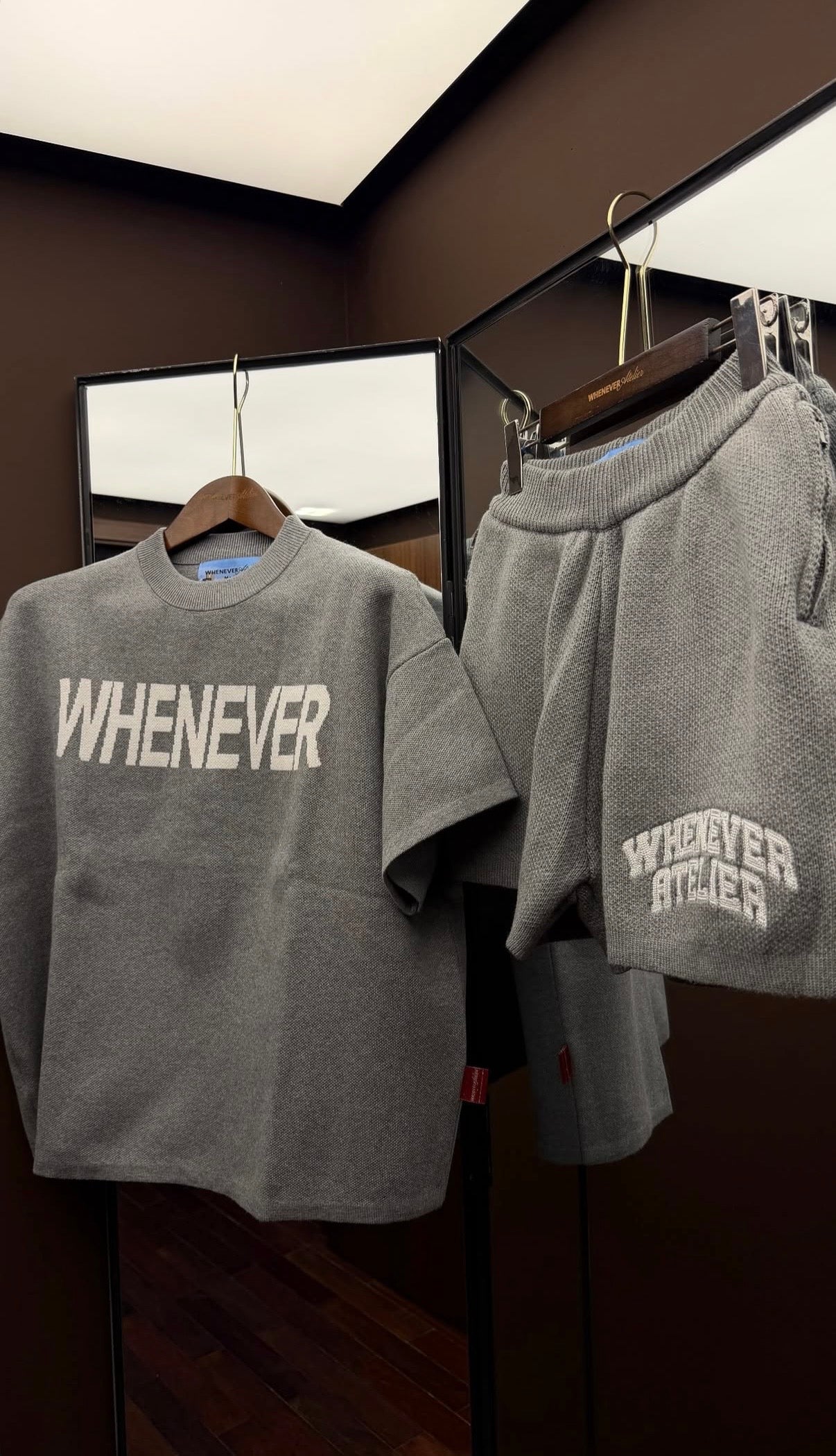 “ WHENEVER “ SIGNATURE KNIT T - SHIRT