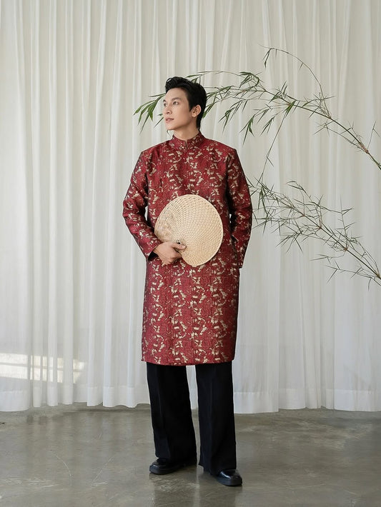 Áo Dài Gấm Loang (Pants & Pendants not Included)