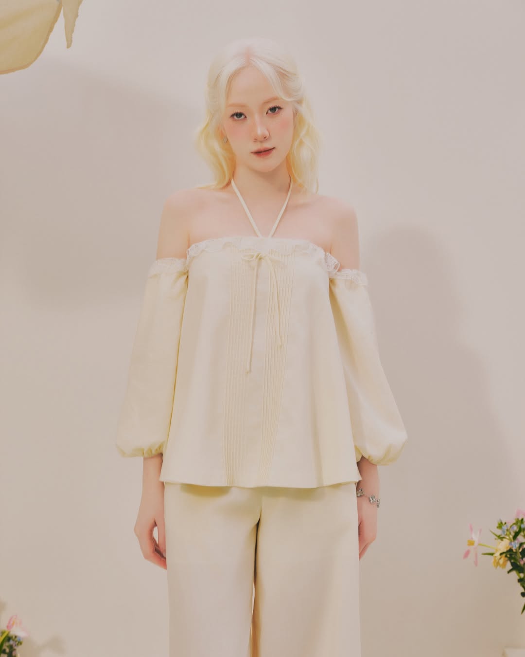 Blush Top x Ivory Pants