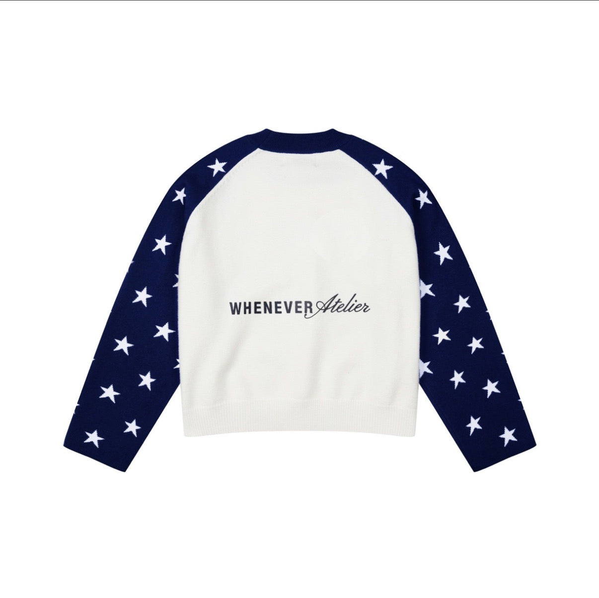 “WHENEVER” STAR RAGLAN SWEATER