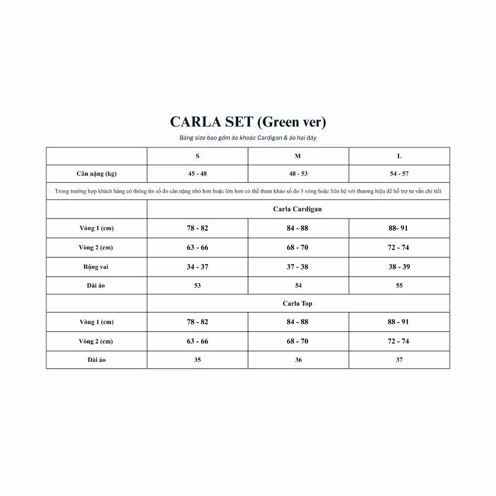 CARLA SET (Cardigan + Camisole)