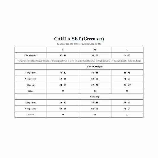 CARLA SET (Cardigan + Camisole)