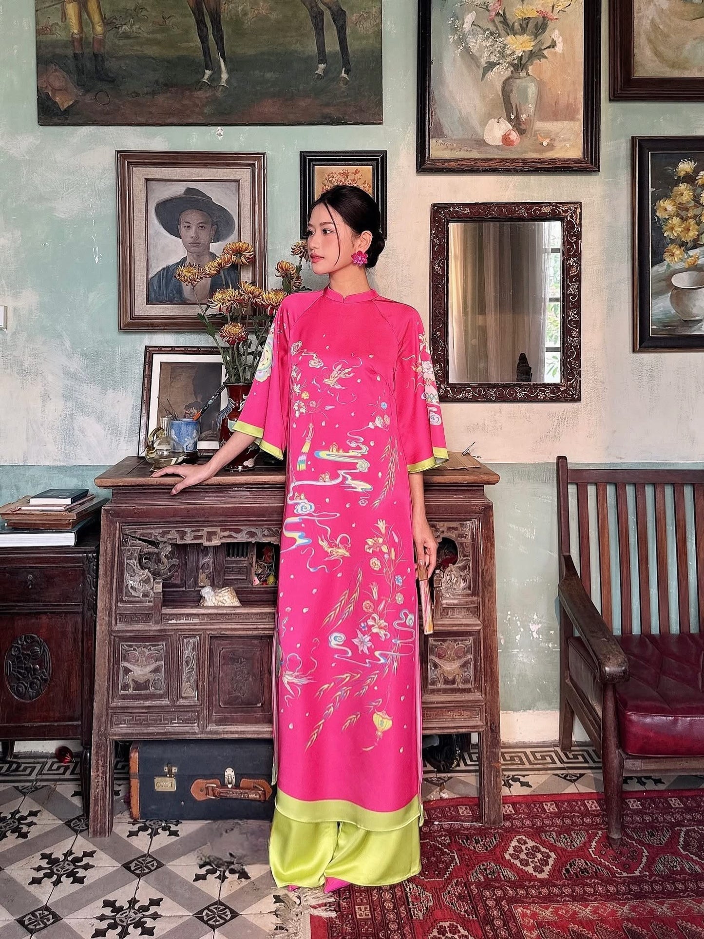 Set Áo Dài Huyền Nữ