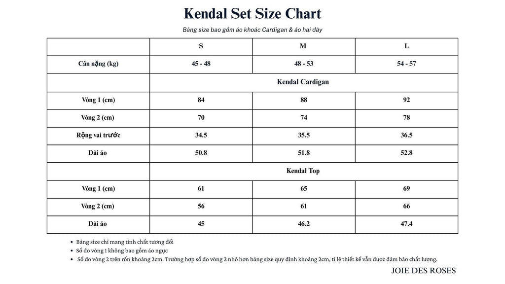 Kendal Set (Not included Skirt)
