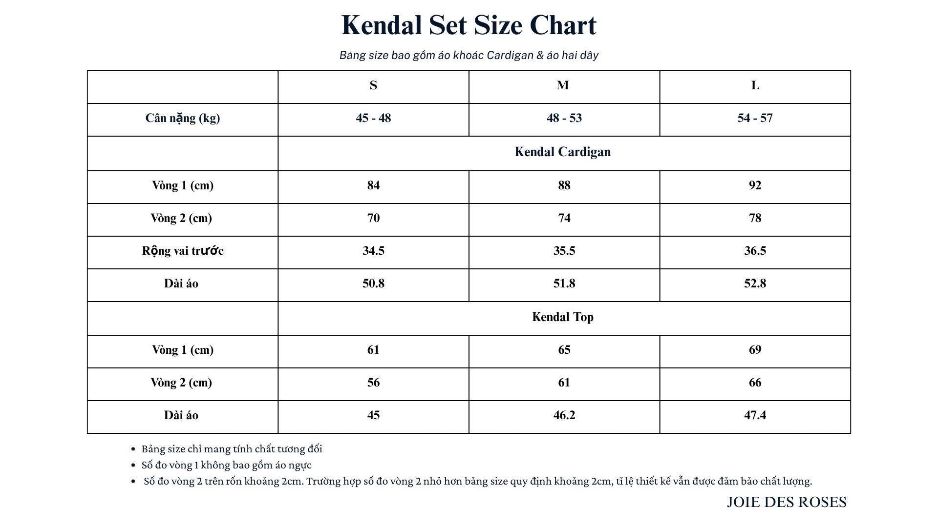 Kendal Set (Not included Skirt)