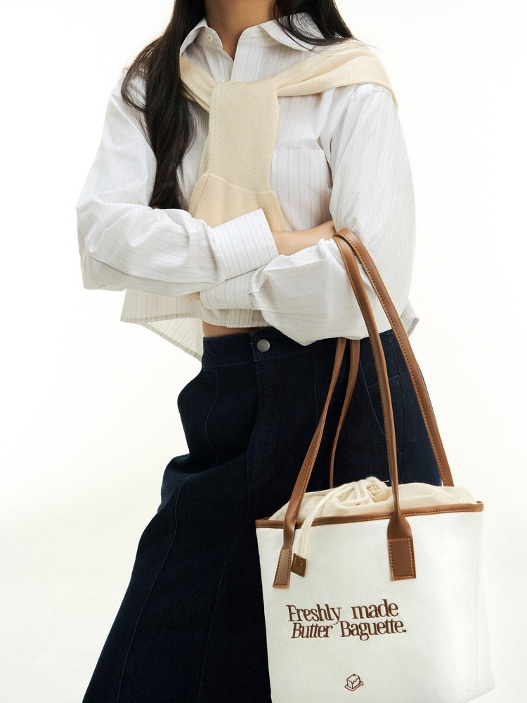 Butter Baguette Tote Bag