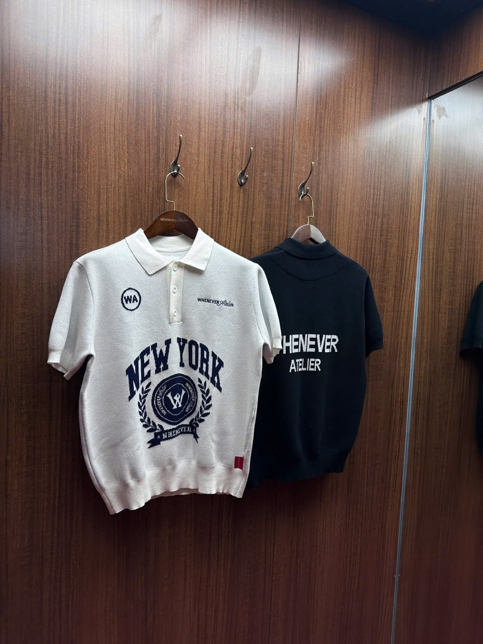 "Whenever" NY Knit Polo Shirt