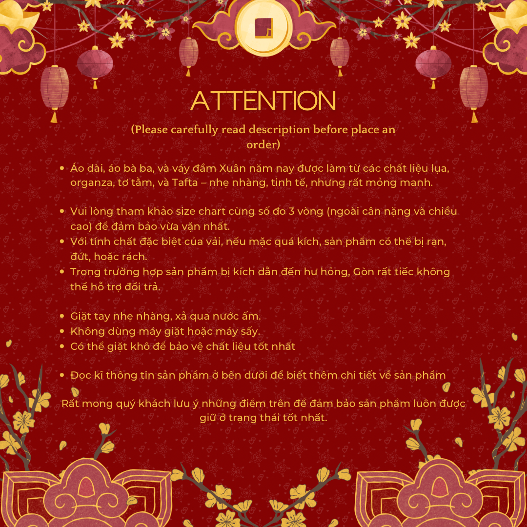 Áo Dài Thiên Kim (Pants Not Included)