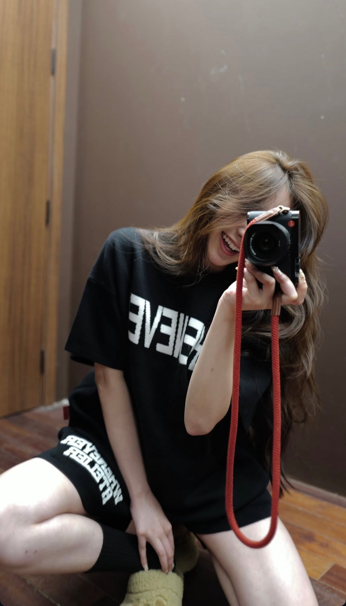 “ WHENEVER “ SIGNATURE KNIT T - SHIRT