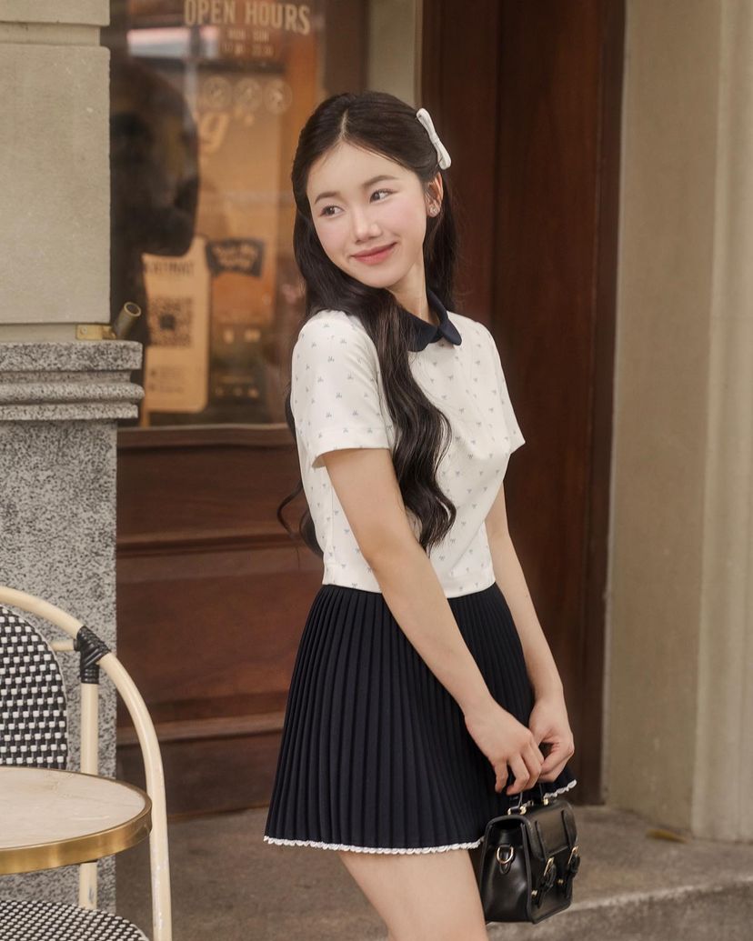 Hazy Top x Mei Skirt