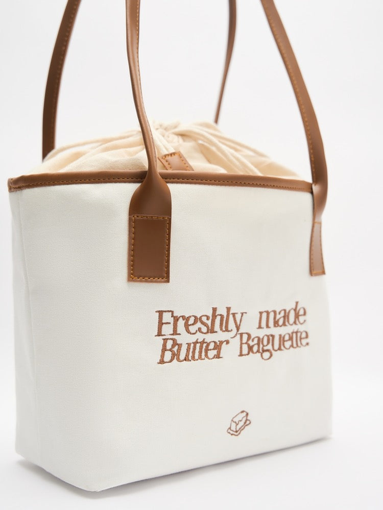 Butter Baguette Tote Bag