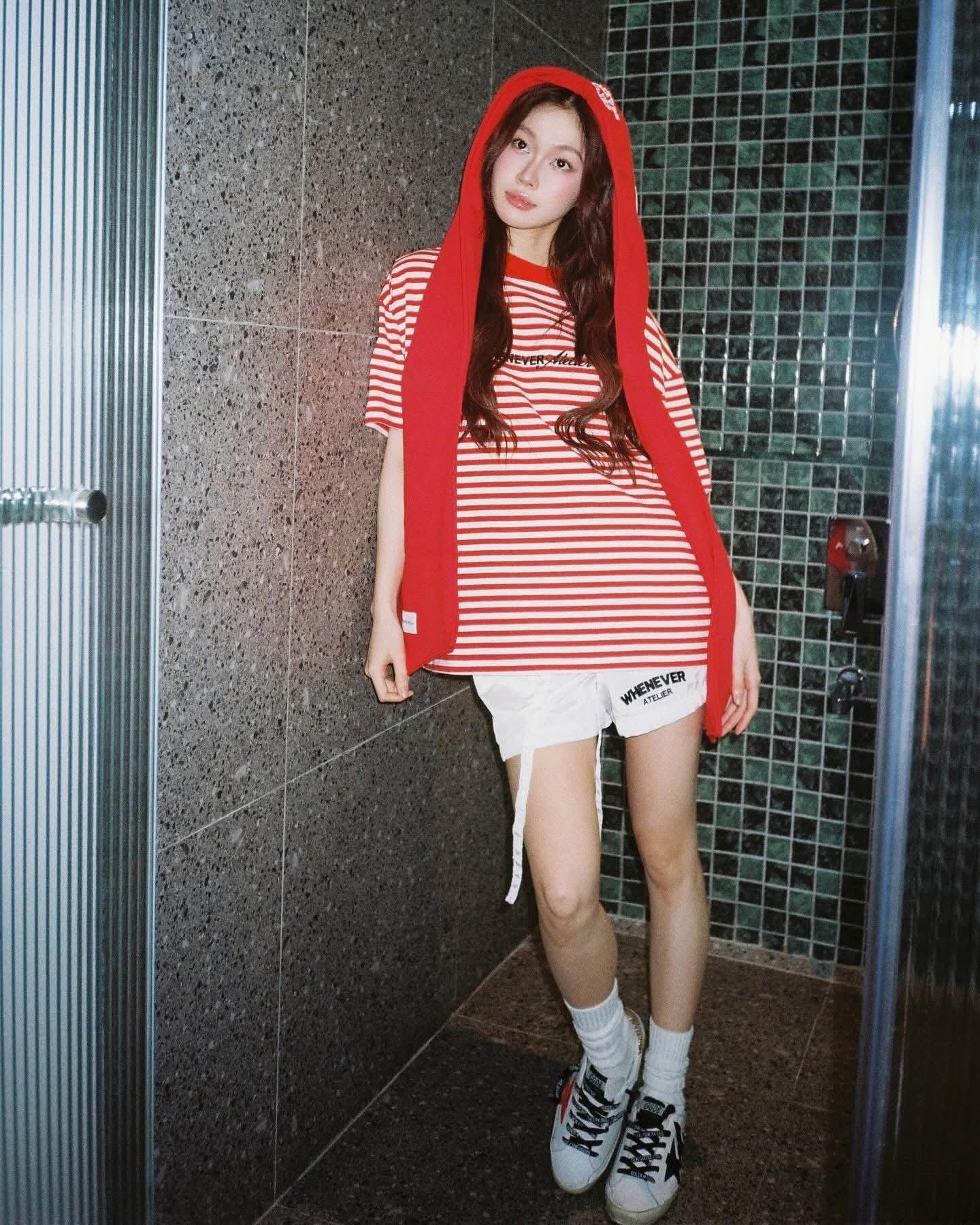 “WHENEVER” STRIPED T-SHIRT VER2