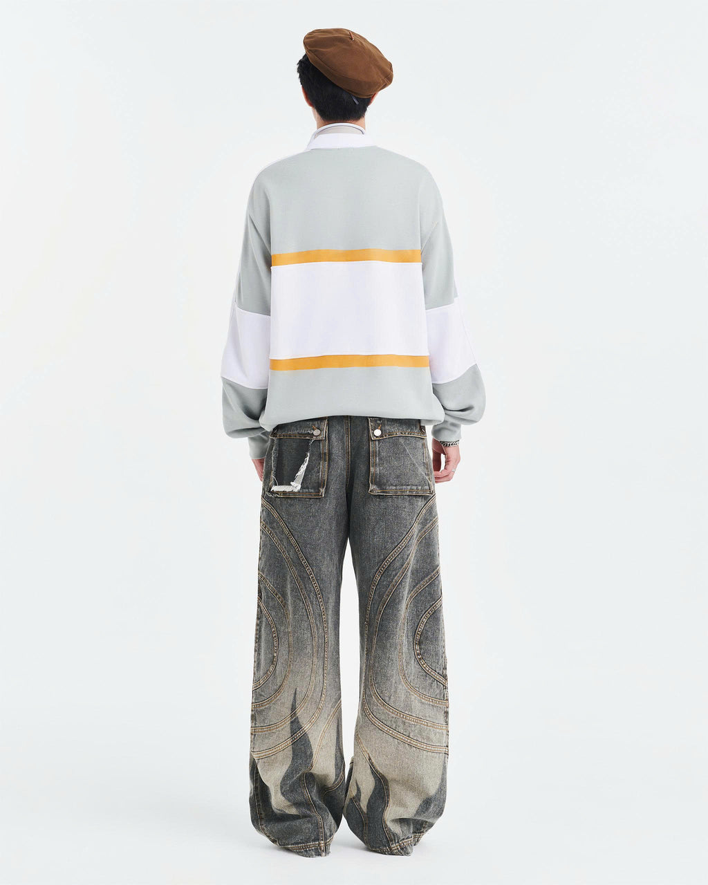 ATSH x LA SOL STRIPED SWEATER