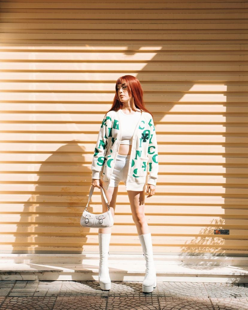 DirtyCoins Print Cardigan