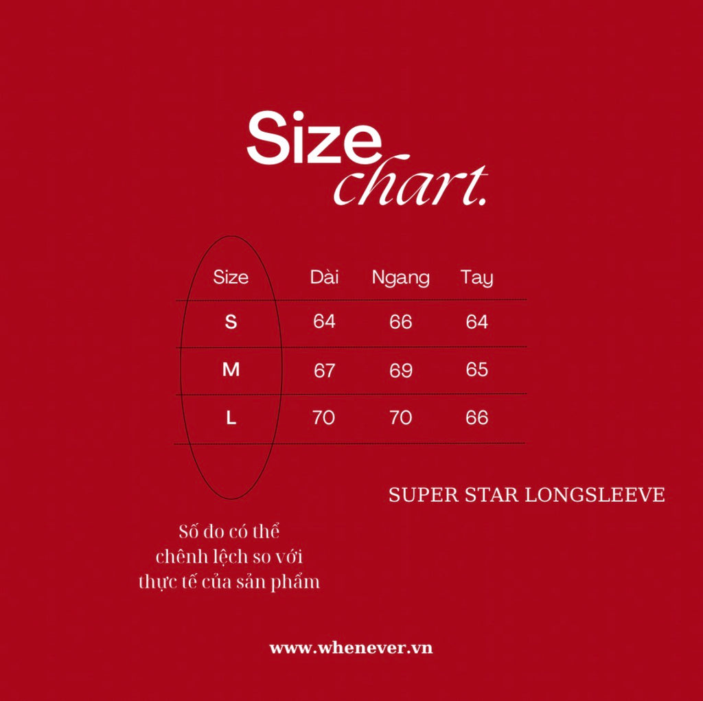 “WHENEVER” SUPER STAR LONGSLEEVE T-SHIRT