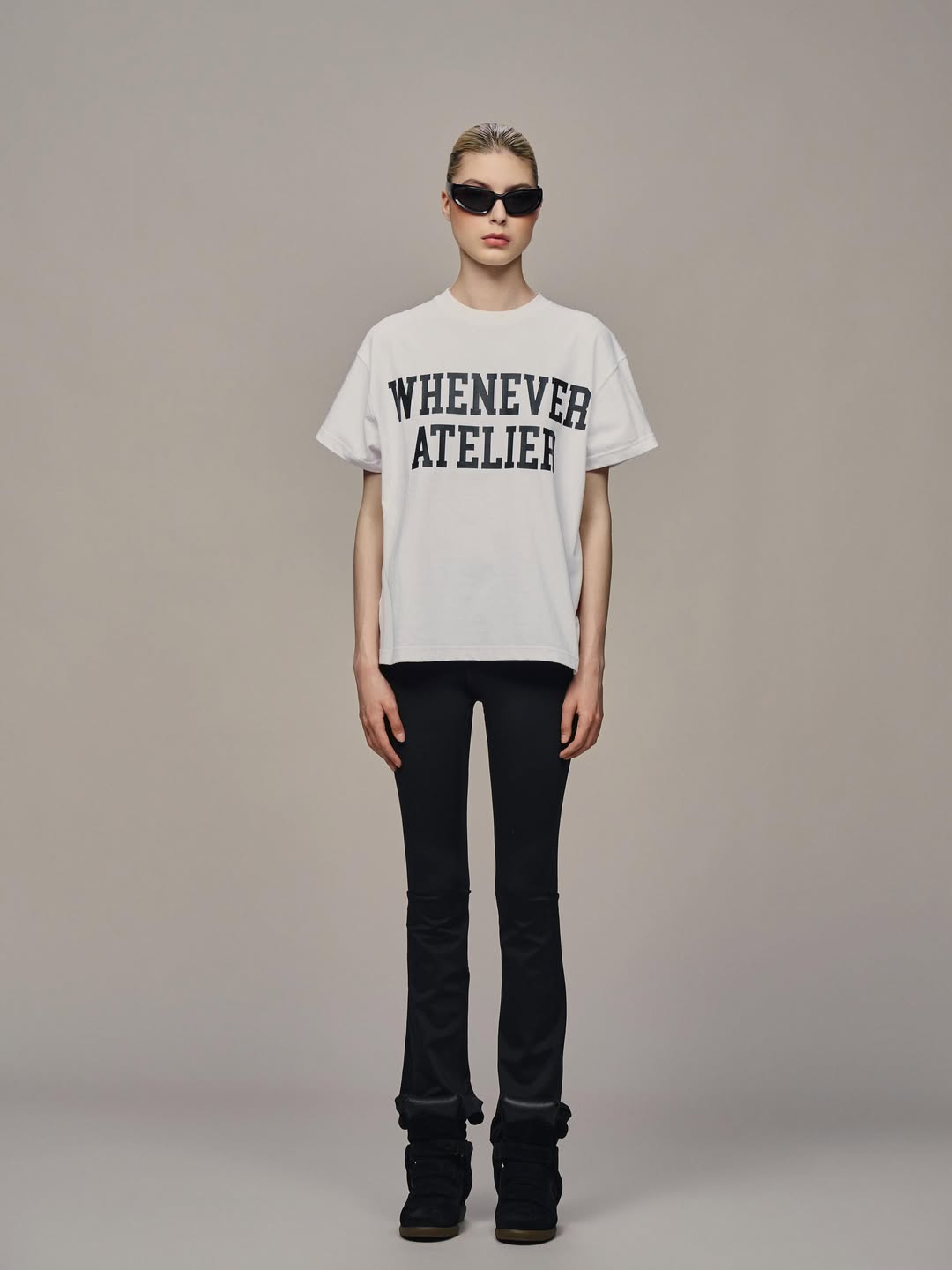 “WHENEVER” BASIC LOGO VER2 T-SHIRT