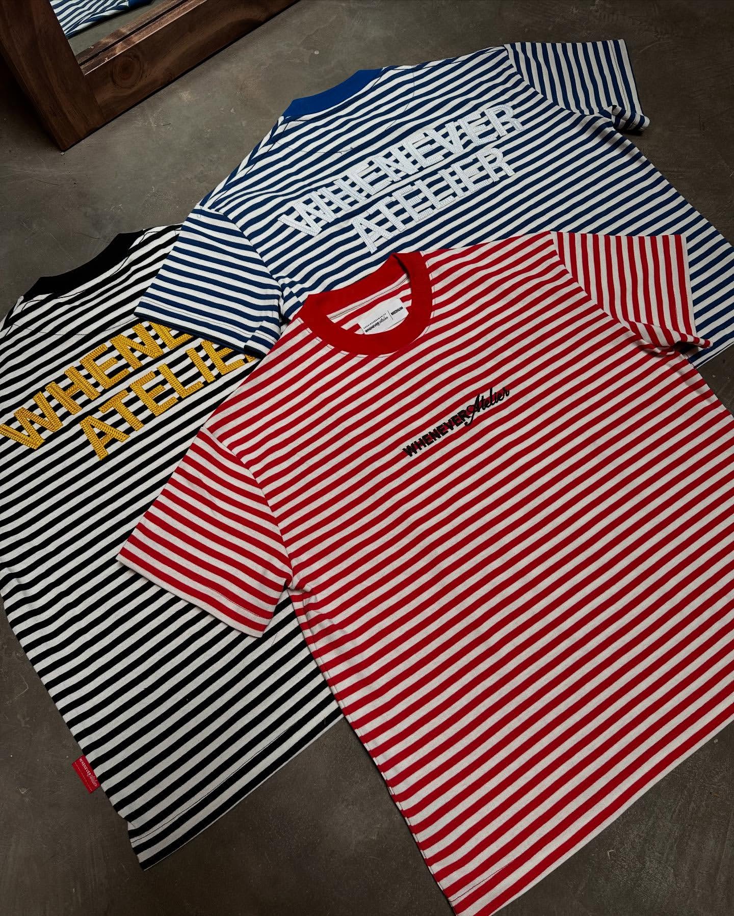 “WHENEVER” STRIPED T-SHIRT VER2