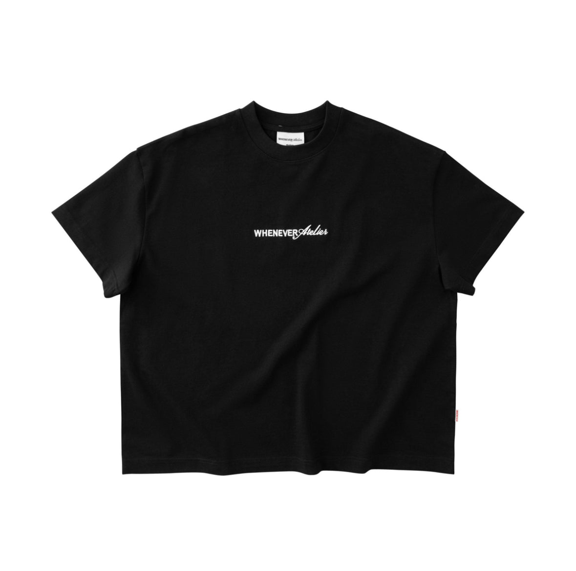 “WHENEVER” SS25 EMBROIDERED LOGO T-SHIRT