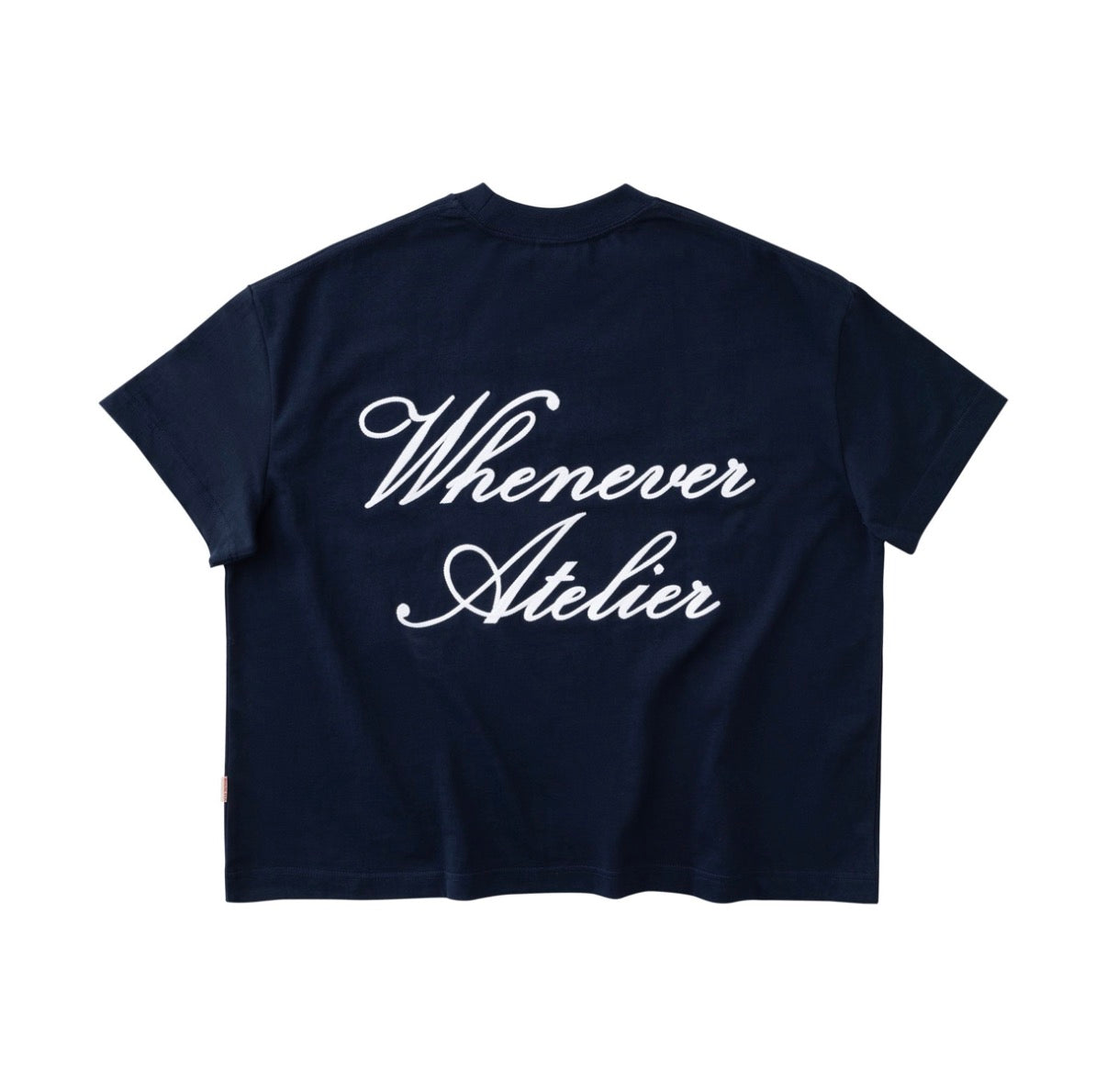 “WHENEVER” SS25 EMBROIDERED LOGO T-SHIRT
