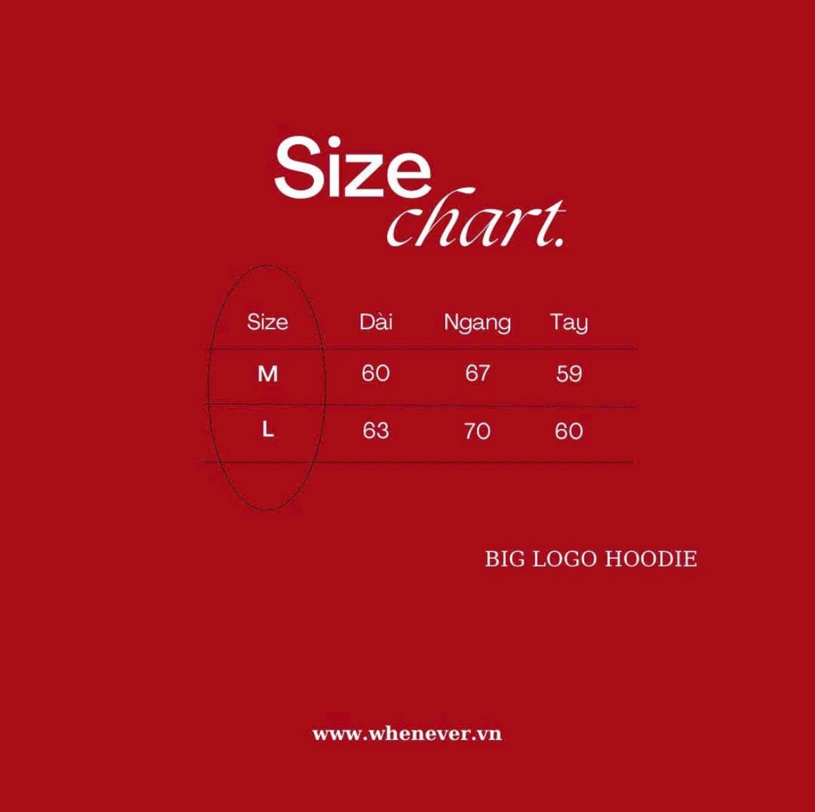 "WHENEVER" BIG LOGO HOODIE