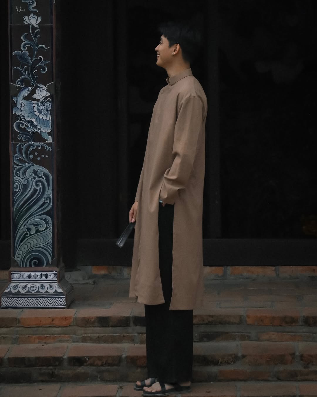 Áo Dài Linen 02 (Pants not Included)