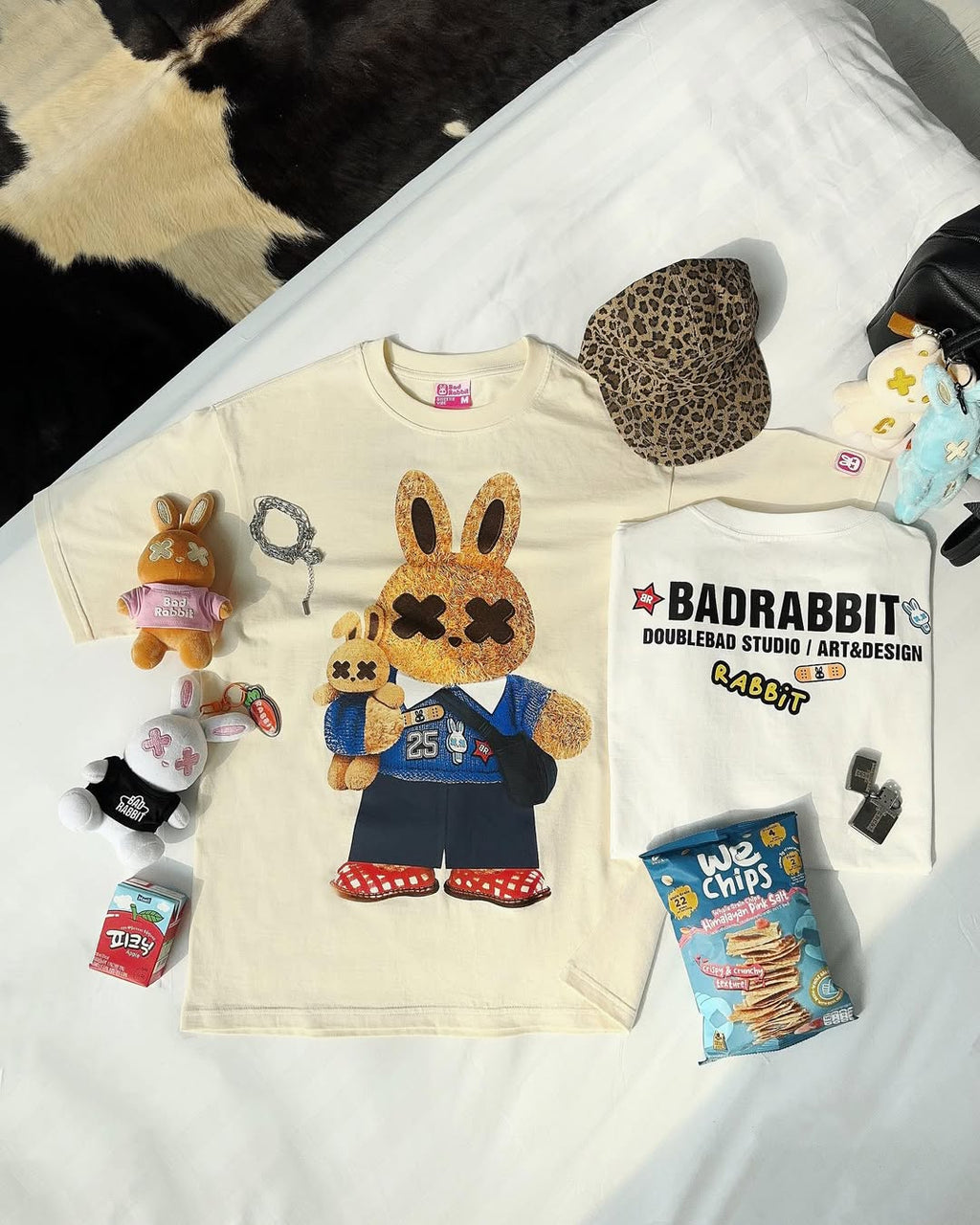 KID RABBIT TEE - CREAM